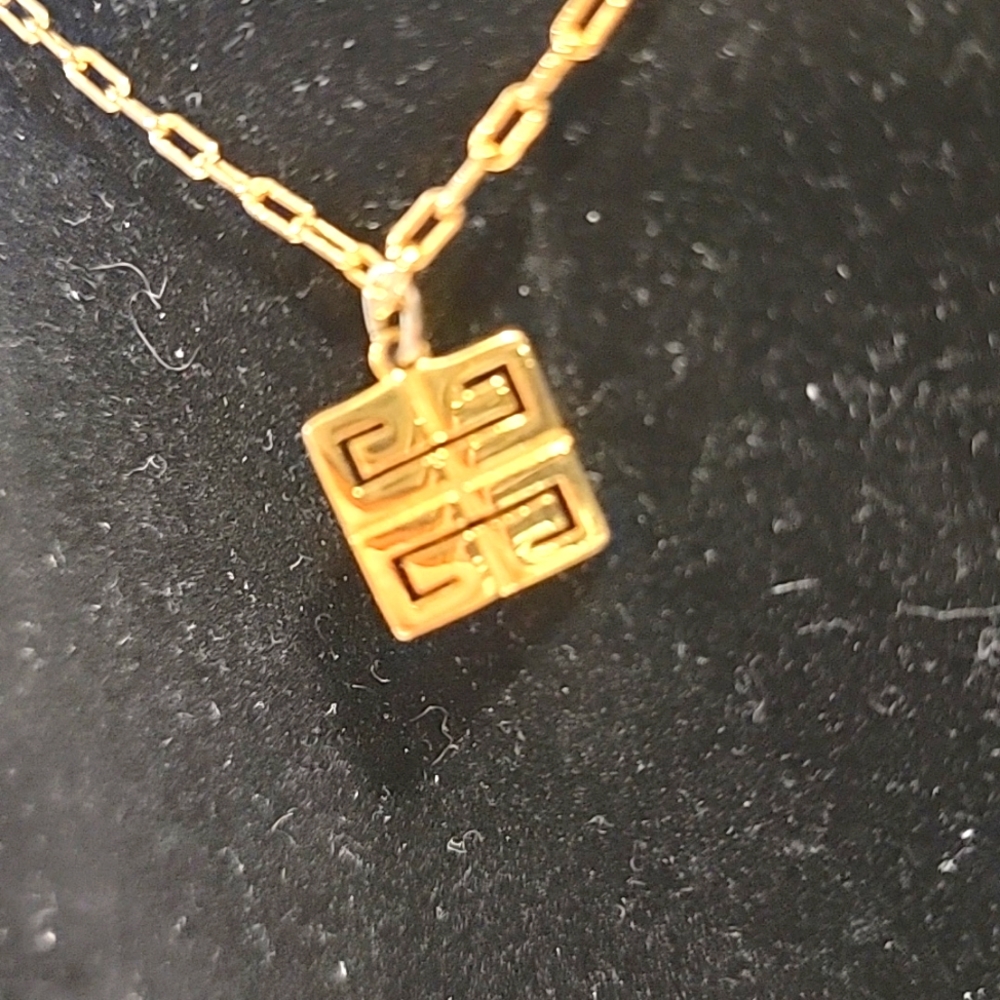 Bundle Authentic Givenchy Gold Plated Necklace Fr… - image 4